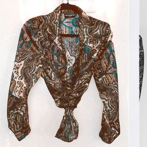 Vintage Notations petite blouse